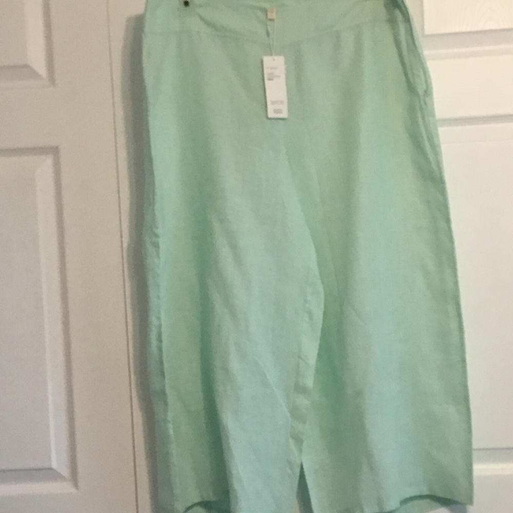 Eileen Fisher Cropped linen pants